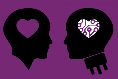 δύο ανθρώπινοι εγκέφαλοι που κοιτάζονται με ενσυναίσθηση